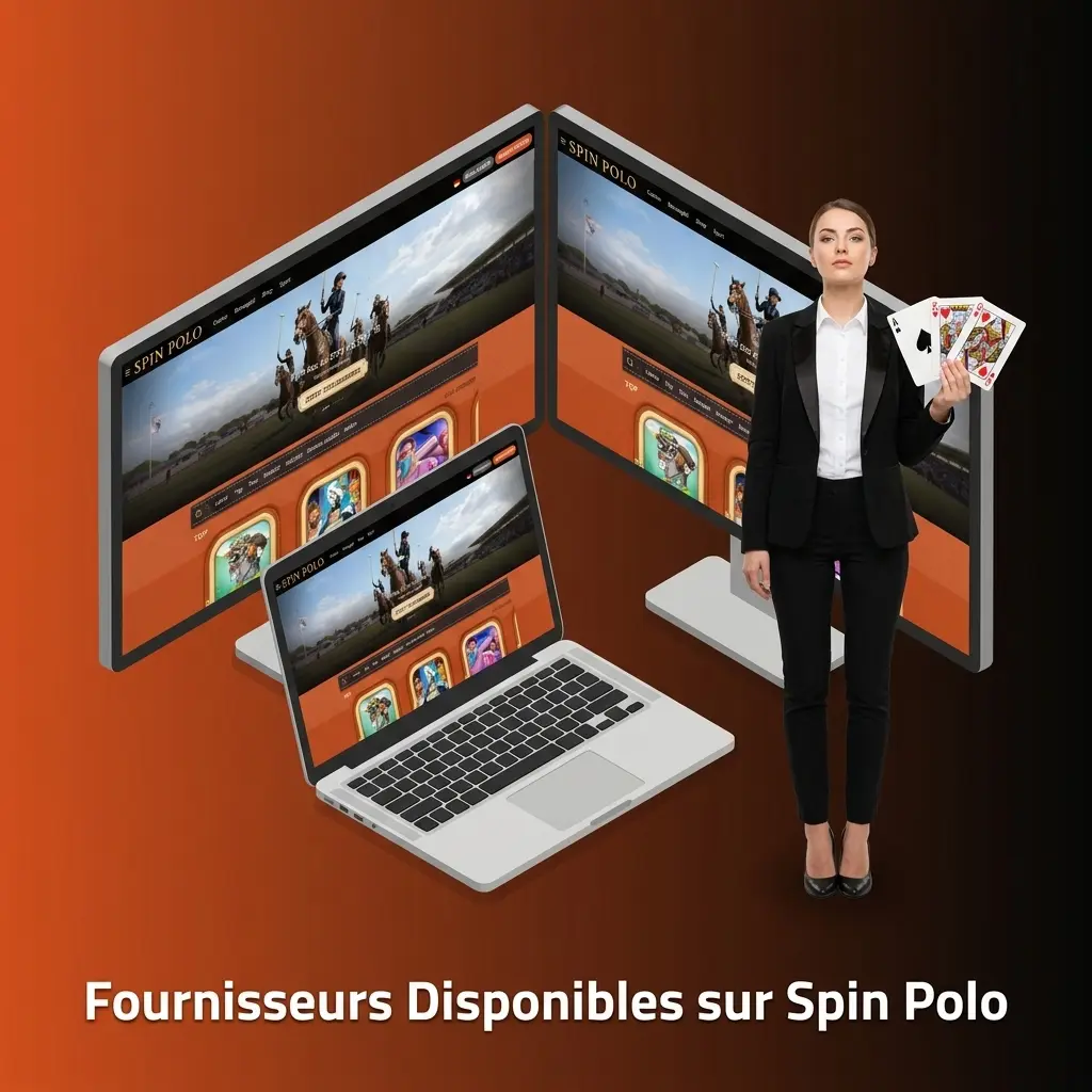 Fournisseurs de jeux en direct sur Spin Polo : Evolution, Pragmatic Play Live et Ezugi avec croupiers francophones