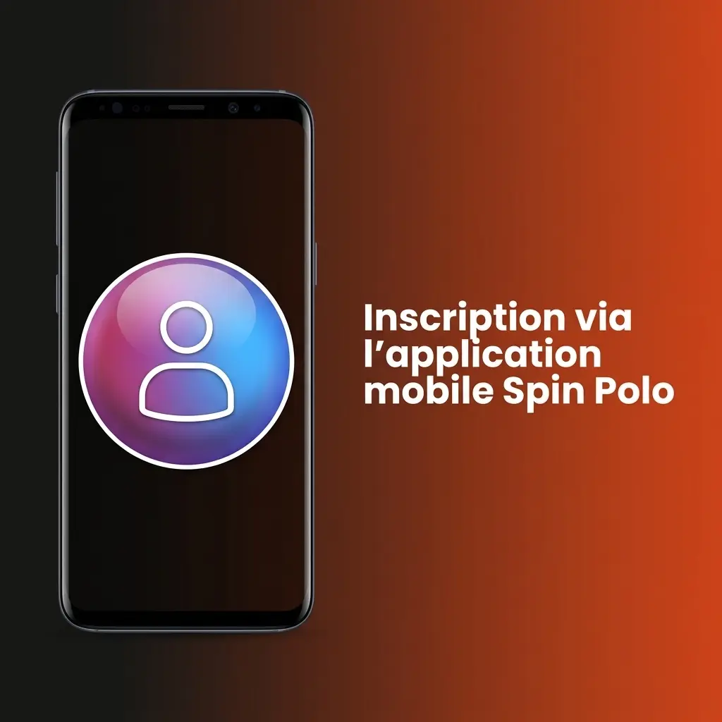 Inscription sur l'application mobile Spin Polo via Android et iOS avec méthodes par téléphone, e-mail ou réseaux sociaux