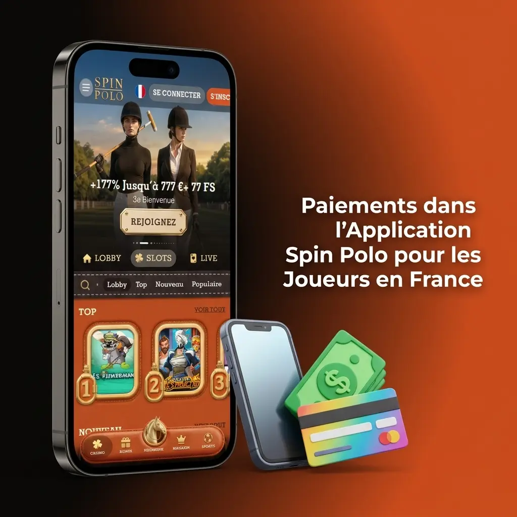 Méthodes de paiement application Spin Polo France : carte, PayPal, crypto, virement SEPA, dépôt min. 10 EUR