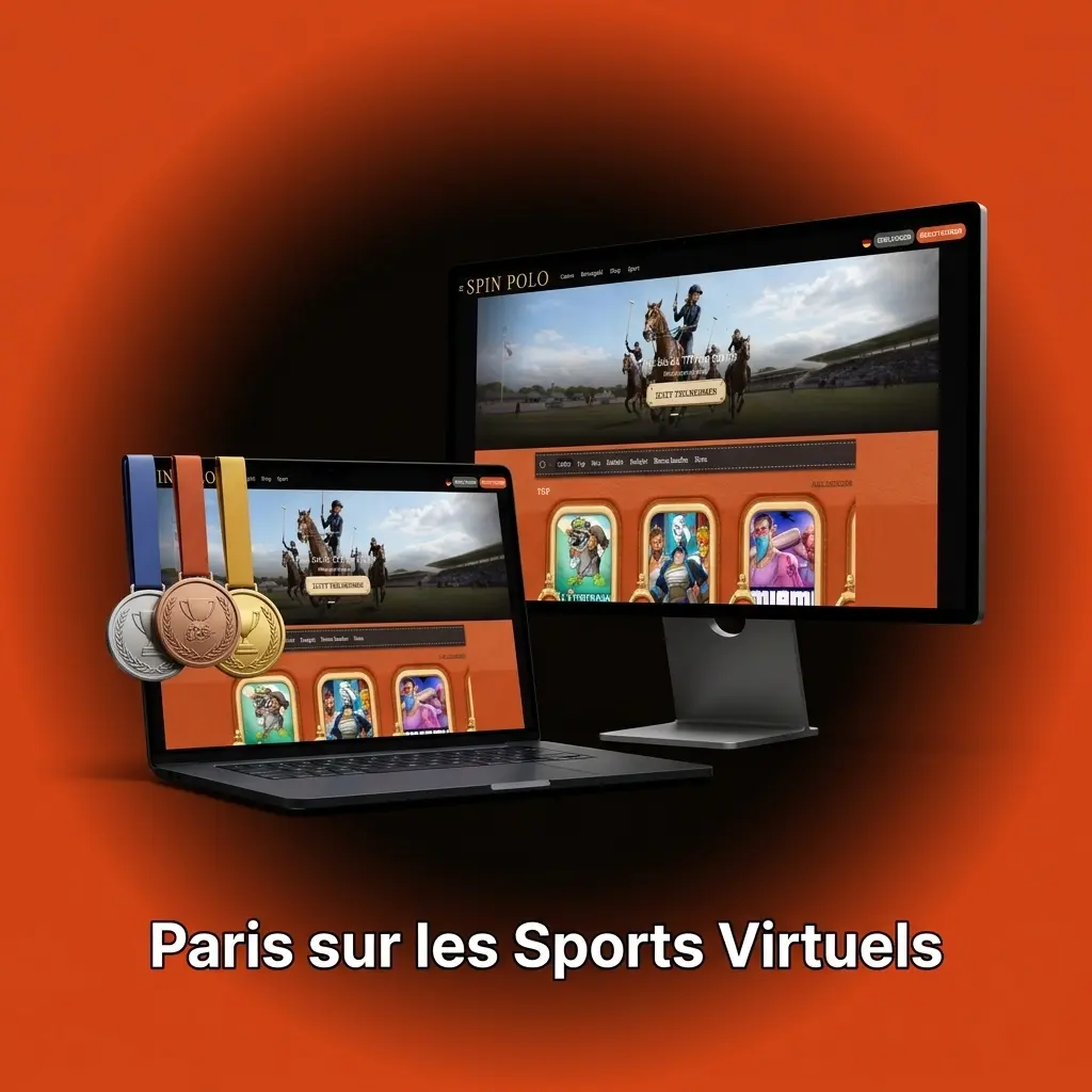 Parieurs français explorant les sports virtuels sur Spin Polo : football, chevaux, chiens et basketball disponibles 24h/24