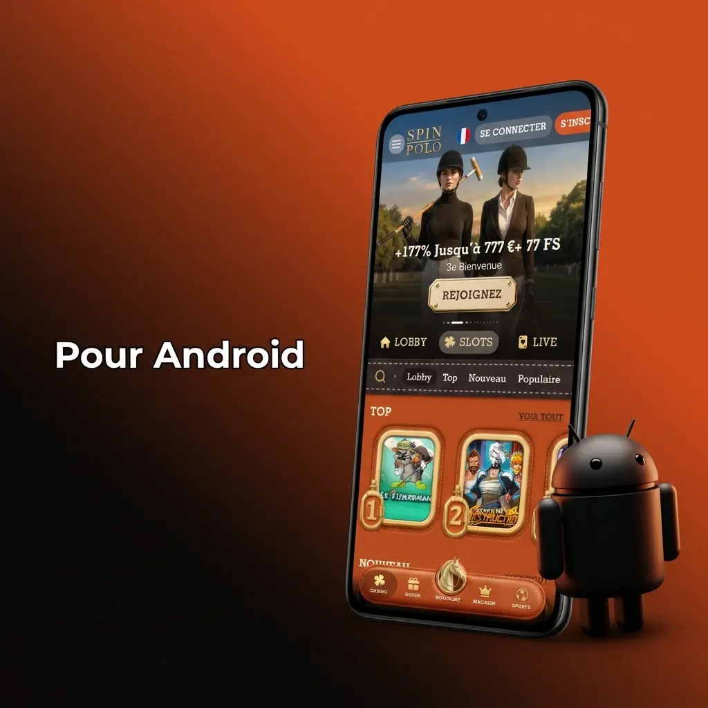 Téléchargement et installation de l'application Spin Polo APK sur Android 5.0 ou version ultérieure