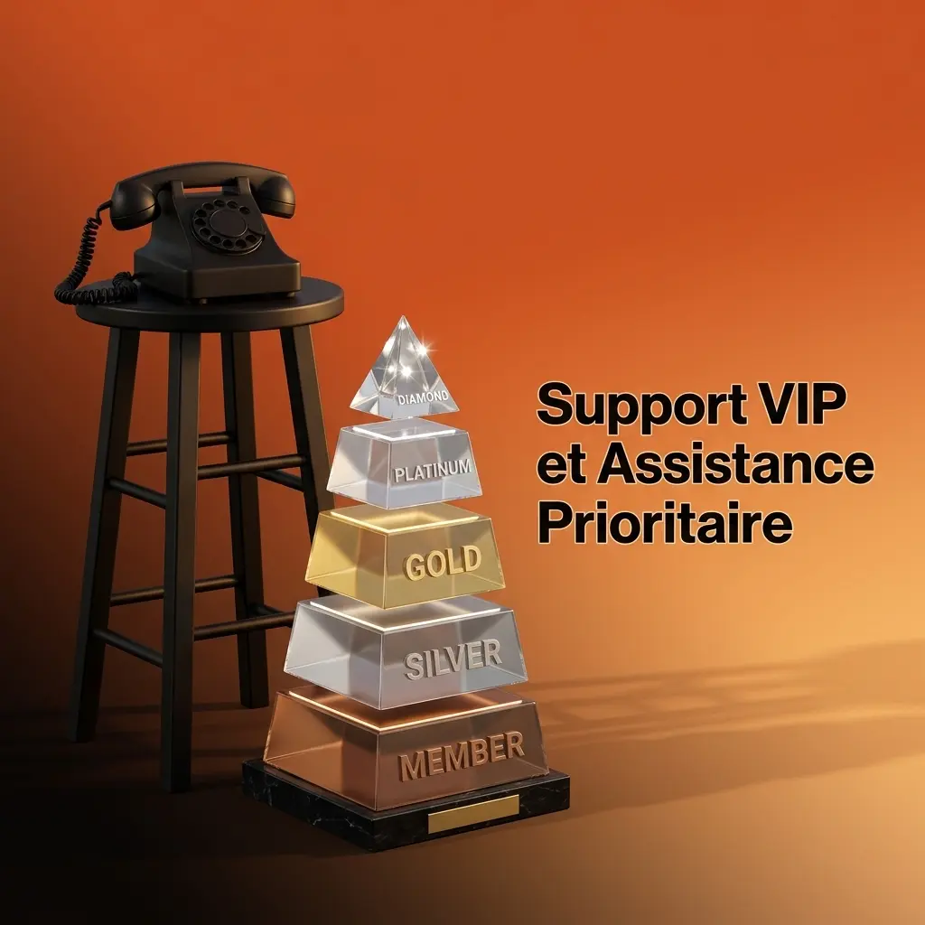 Conseiller VIP dédié offrant support prioritaire et assistance personnalisée aux joueurs actifs de haut rang